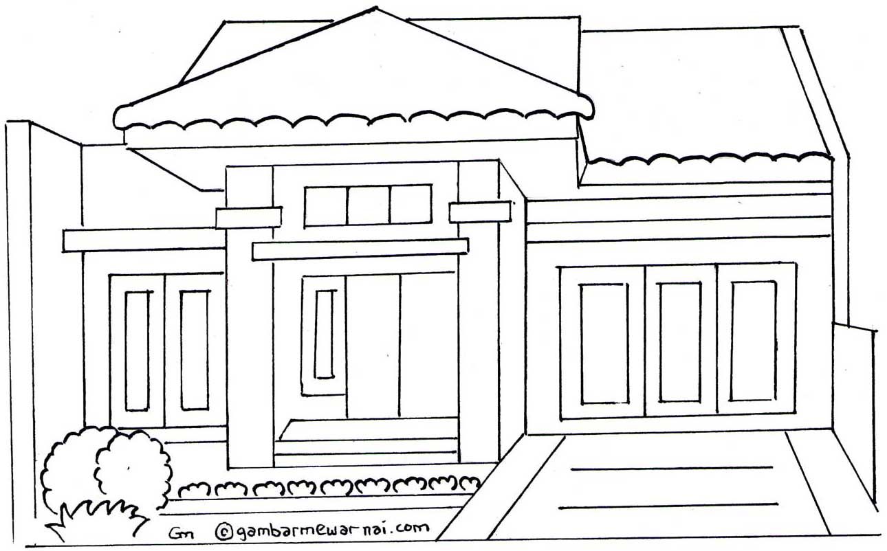 Detail Menggambar Rumah Minimalis Nomer 10