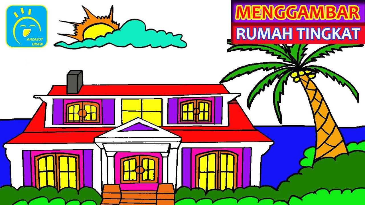 Detail Menggambar Rumah Tingkat Yang Bagus Nomer 3