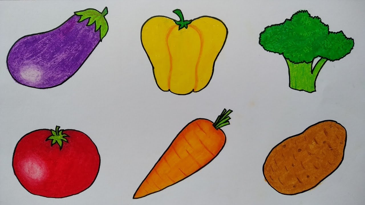 Menggambar Sayur Sayuran - KibrisPDR