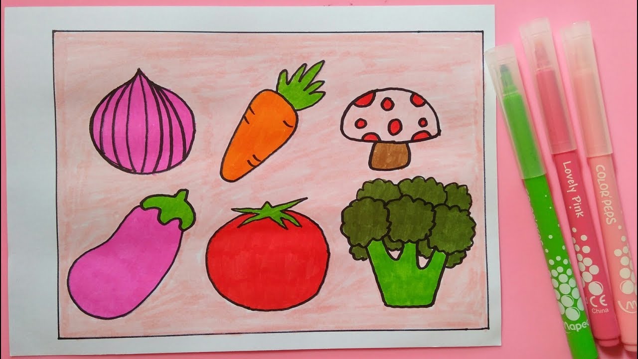 Detail Menggambar Sayur Sayuran Nomer 6
