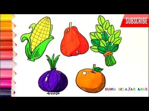 Detail Menggambar Sayuran Anak Tk Nomer 13