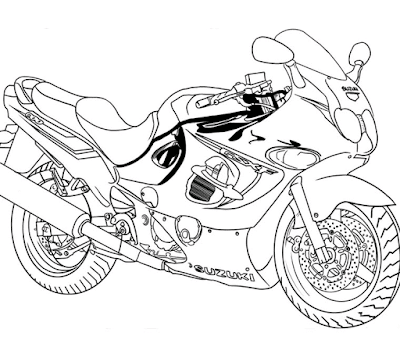 Detail Menggambar Sepeda Motor Nomer 35