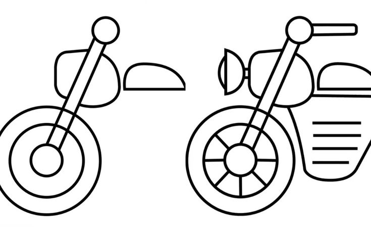 Detail Menggambar Sepeda Motor Nomer 9