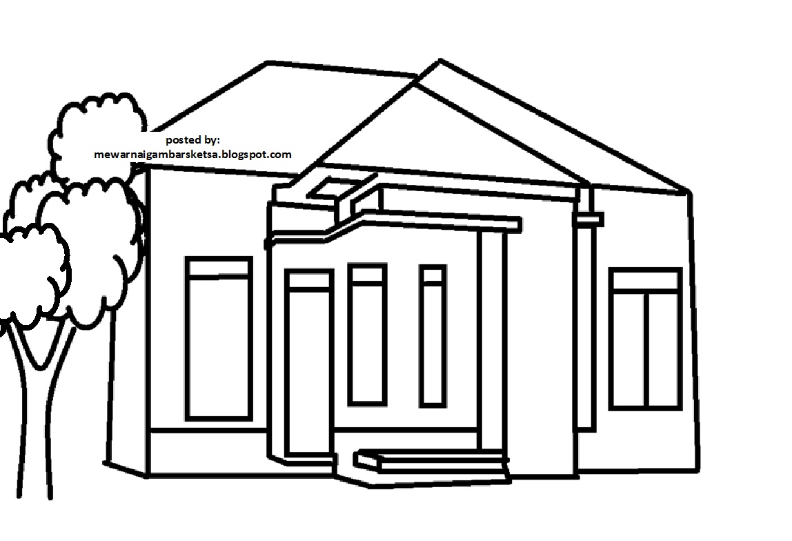Detail Menggambar Sketsa Rumah Nomer 51