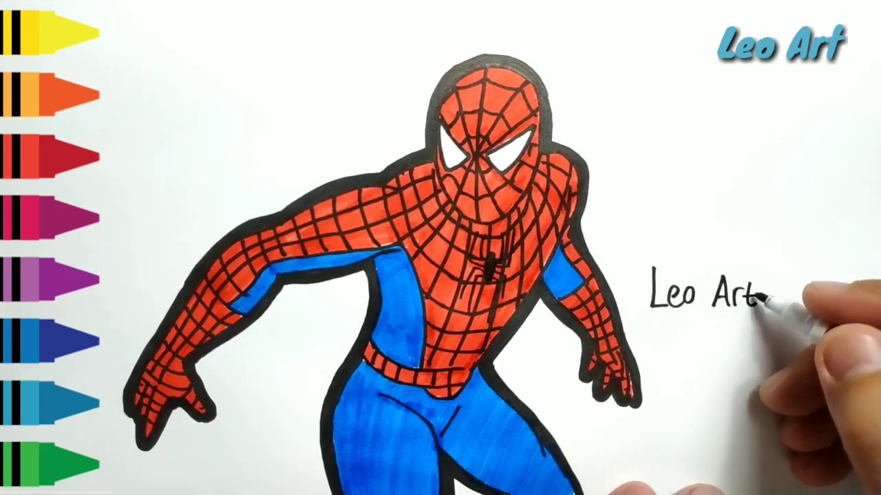 Detail Menggambar Spiderman Nomer 18