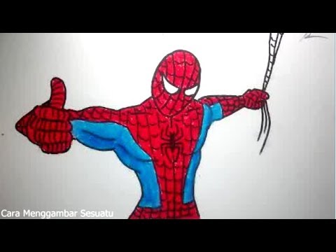 Detail Menggambar Spiderman Nomer 19