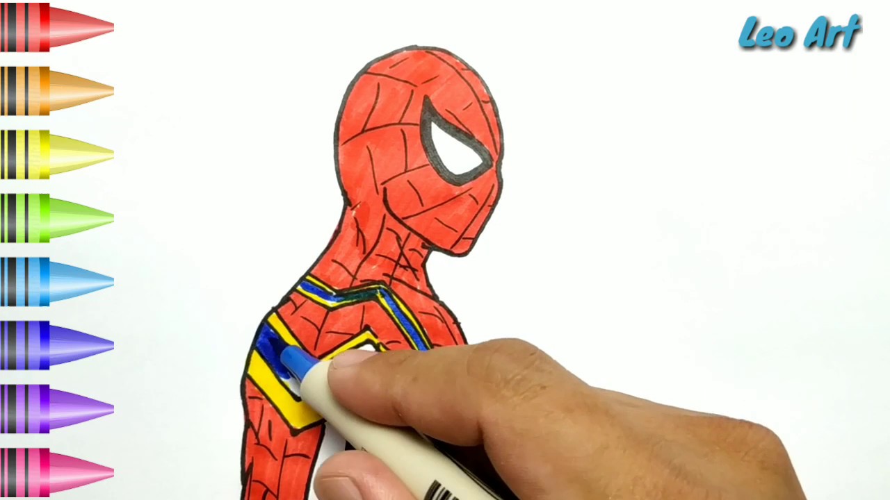 Detail Menggambar Spiderman Nomer 24