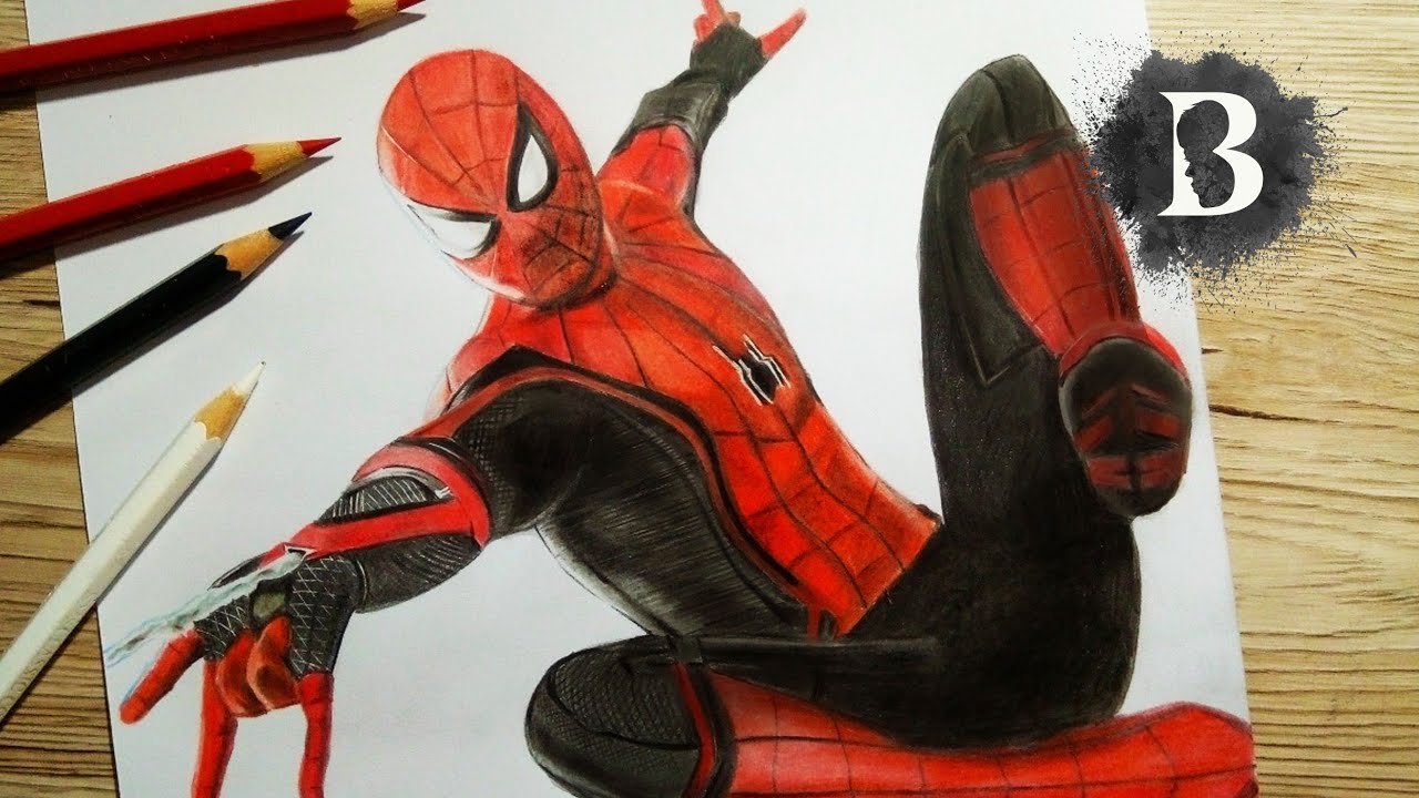 Detail Menggambar Spiderman Nomer 28