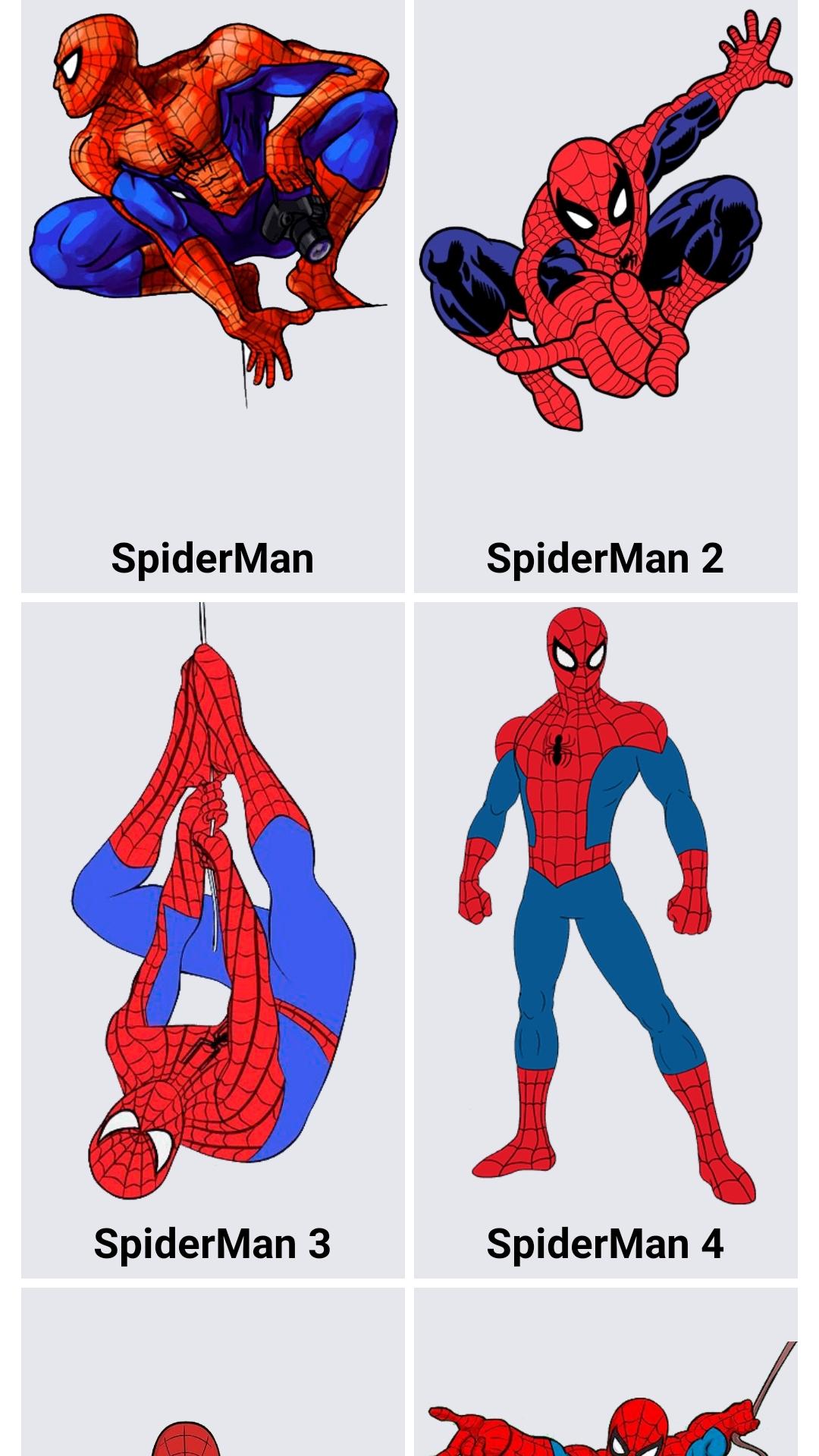 Detail Menggambar Spiderman Nomer 30