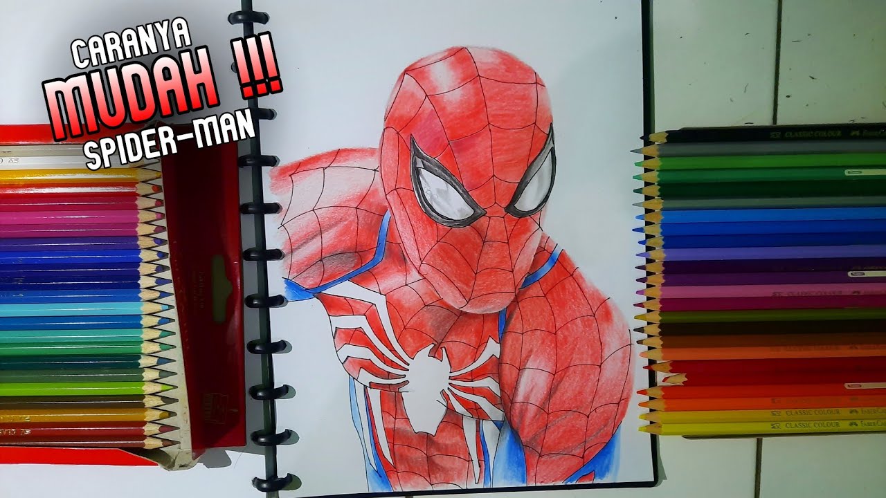 Detail Menggambar Spiderman Nomer 40