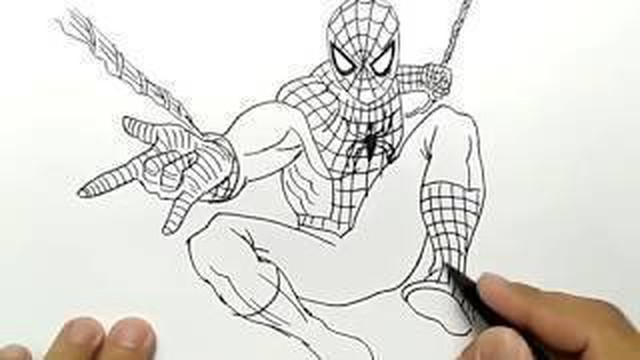 Detail Menggambar Spiderman Nomer 42