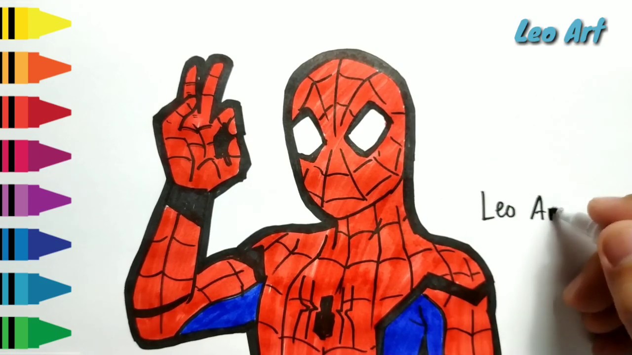 Detail Menggambar Spiderman Nomer 46