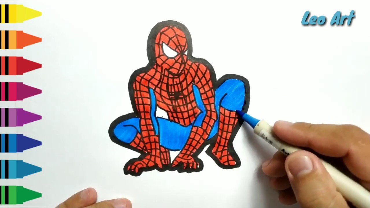 Detail Menggambar Spiderman Nomer 48