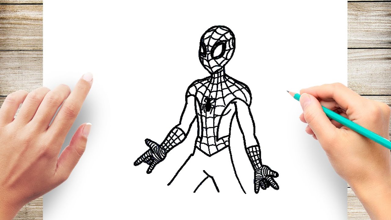 Detail Menggambar Spiderman Nomer 53