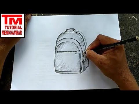 Detail Menggambar Tas Sekolah Nomer 12