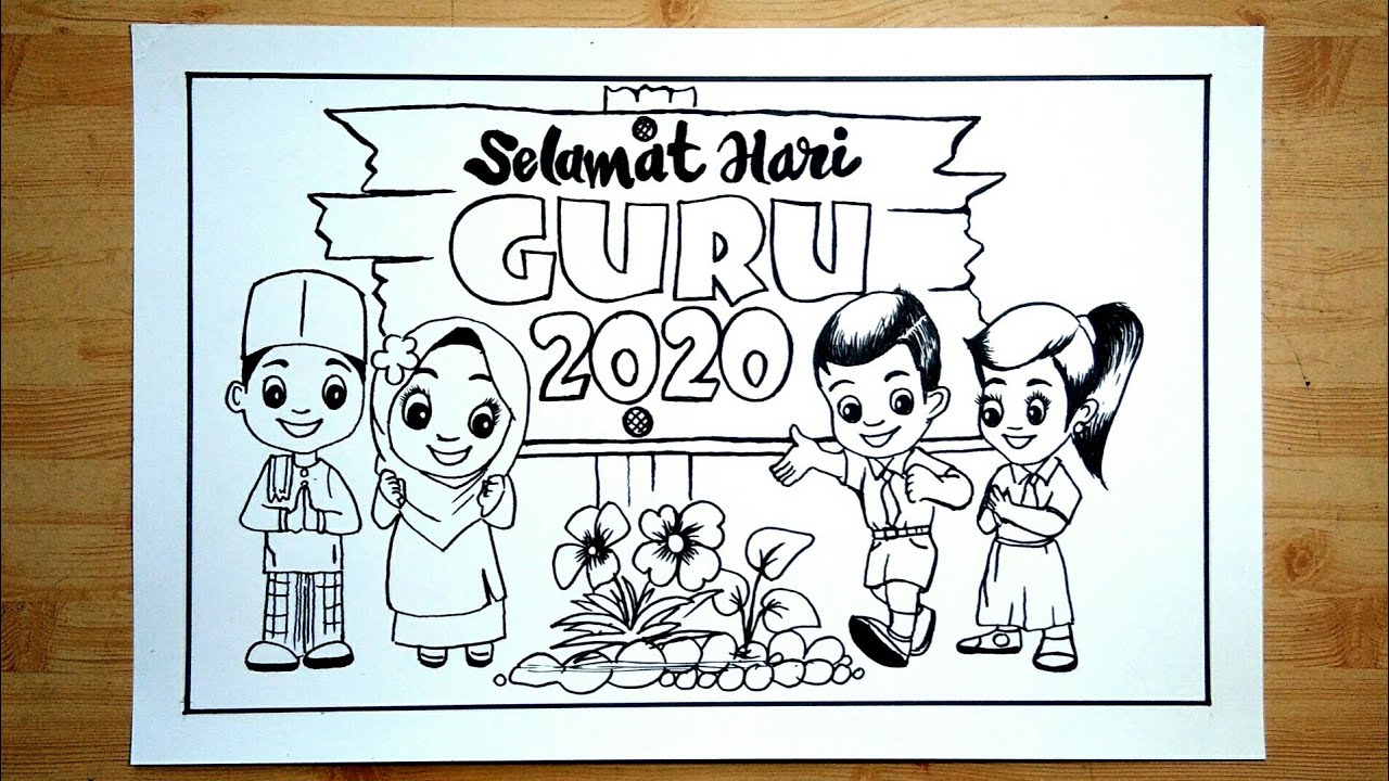 Detail Menggambar Tema Hari Guru Nomer 6