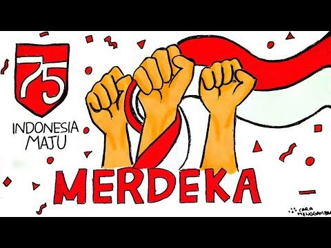 Detail Menggambar Tema Kemerdekaan Nomer 32