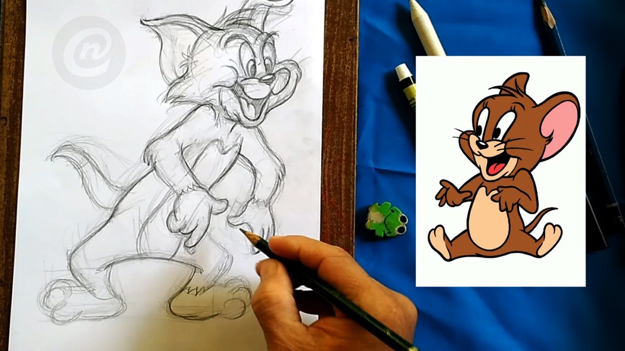 Detail Menggambar Tom And Jerry Nomer 30