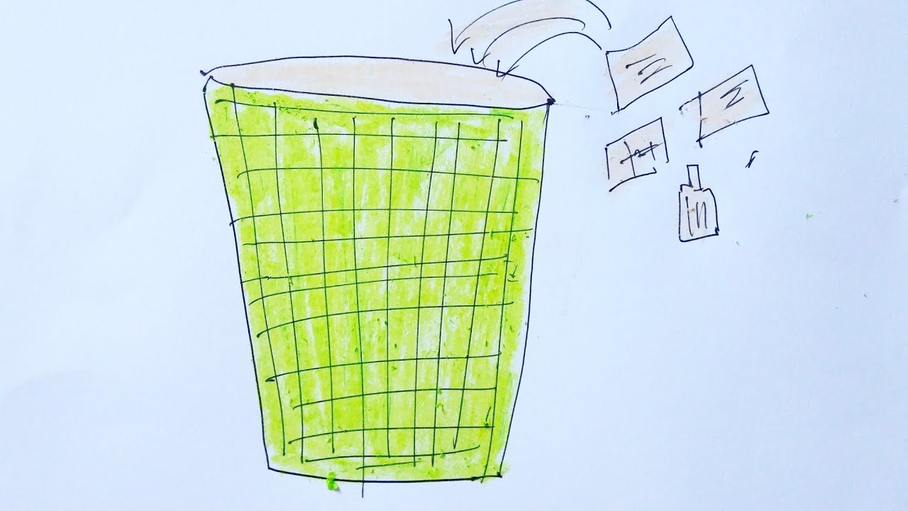 Detail Menggambar Tong Sampah Nomer 12