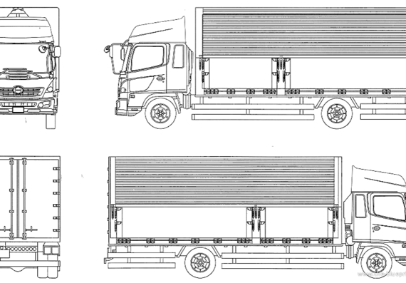 Detail Menggambar Truk Hino Nomer 42