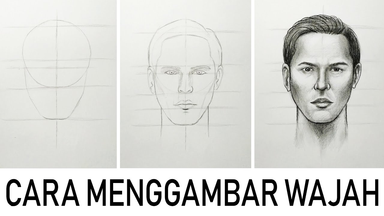 Detail Menggambar Wajah Dengan Pensil Nomer 8