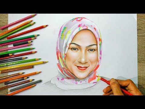 Detail Menggambar Wanita Berhijab Nomer 40