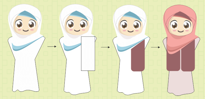 Detail Menggambar Wanita Berhijab Nomer 43