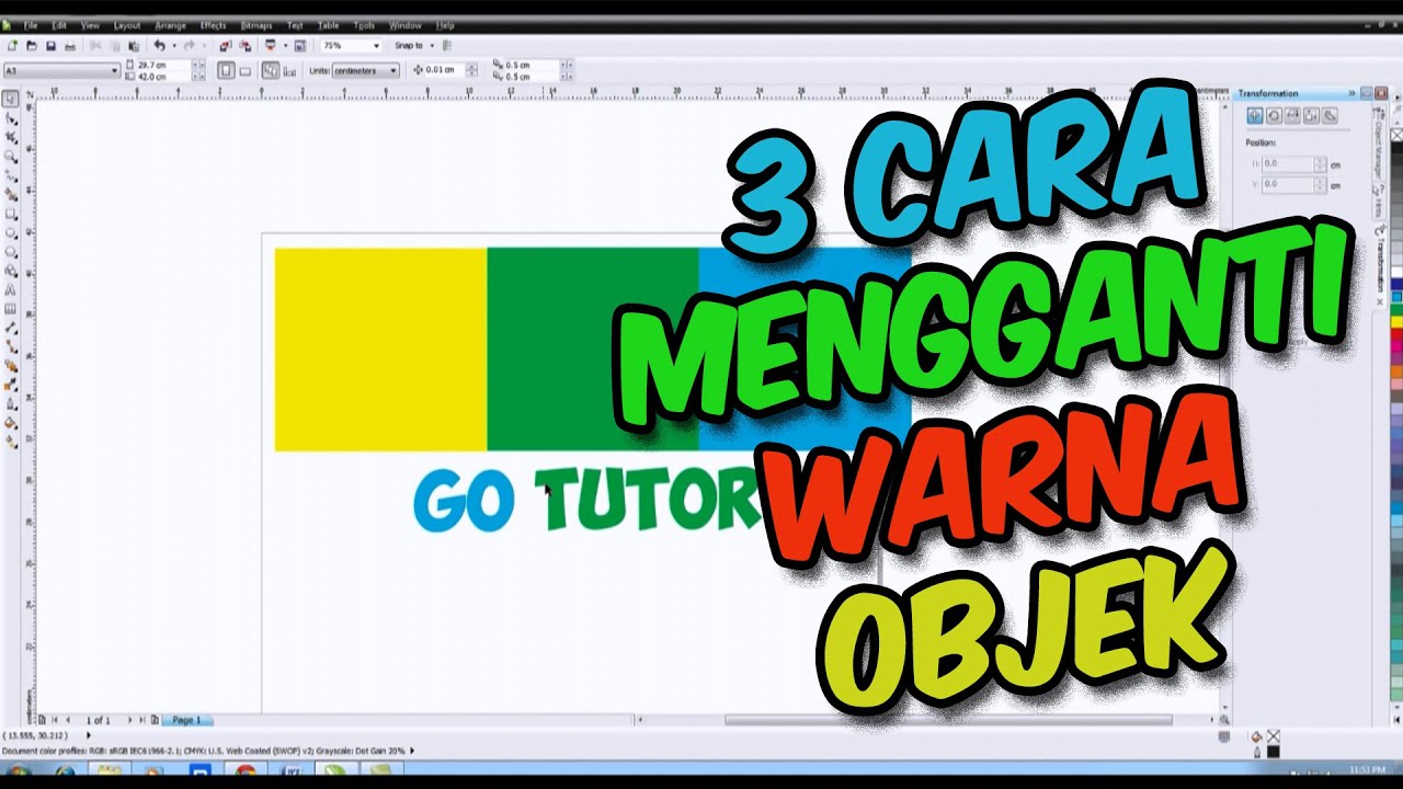 Mengganti Warna Gambar Corel Draw - KibrisPDR