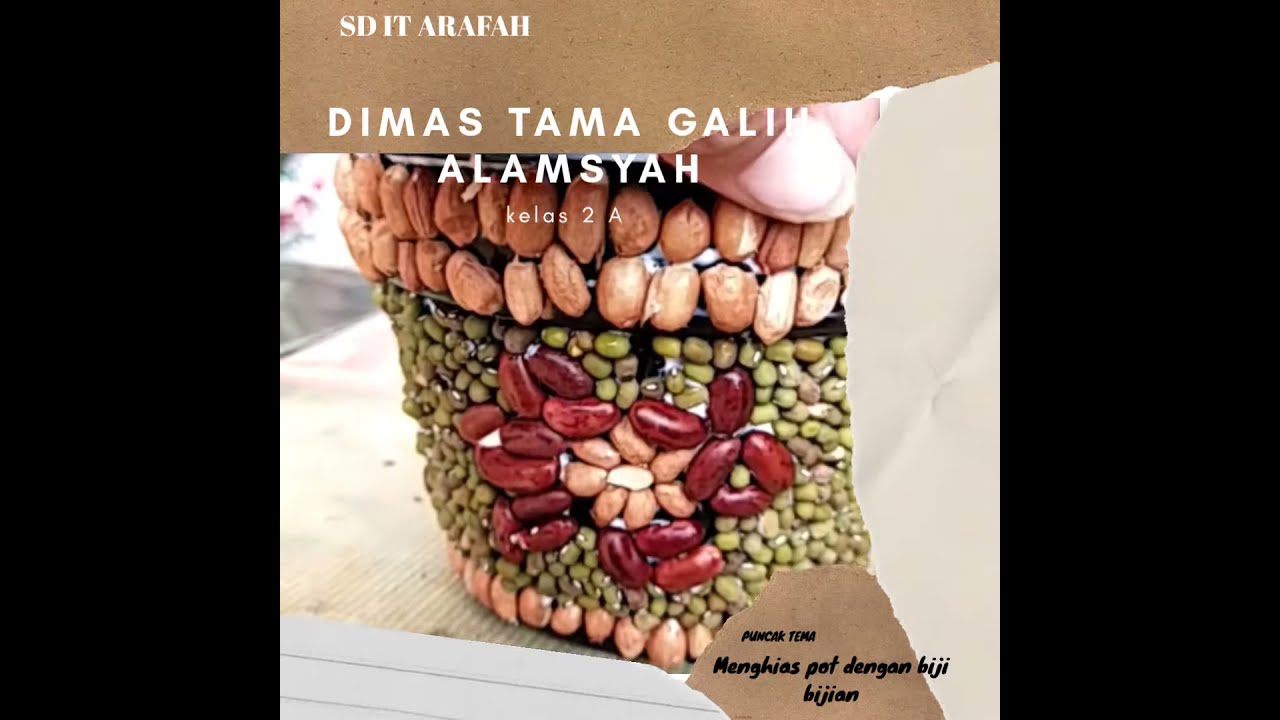 Detail Menghias Pot Dengan Biji Bijian Nomer 13