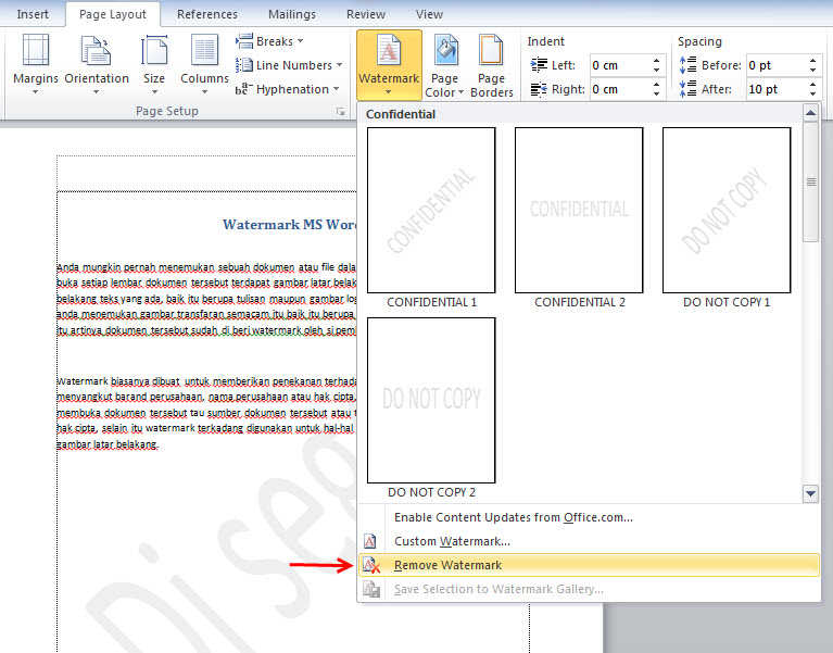 Detail Menghilangkan Background Tulisan Di Word Nomer 28