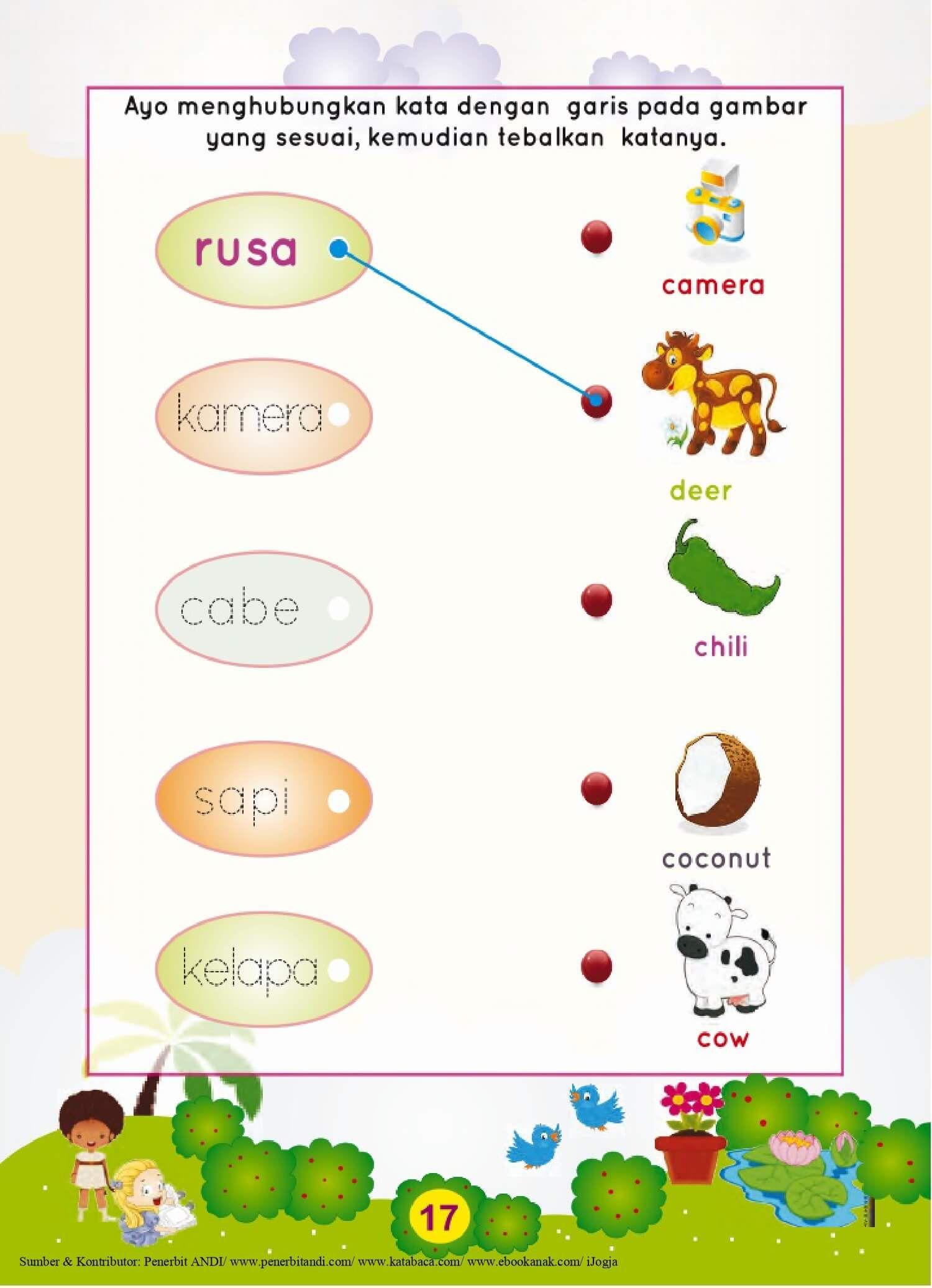 Detail Menghubungkan Gambar Dengan Tulisan Nomer 17