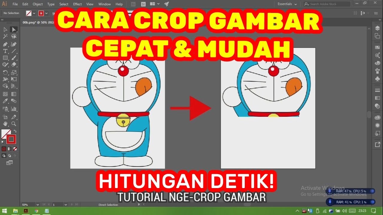 Detail Mengkrop Gambar Di Adobe Illustrator Cs6 Nomer 22