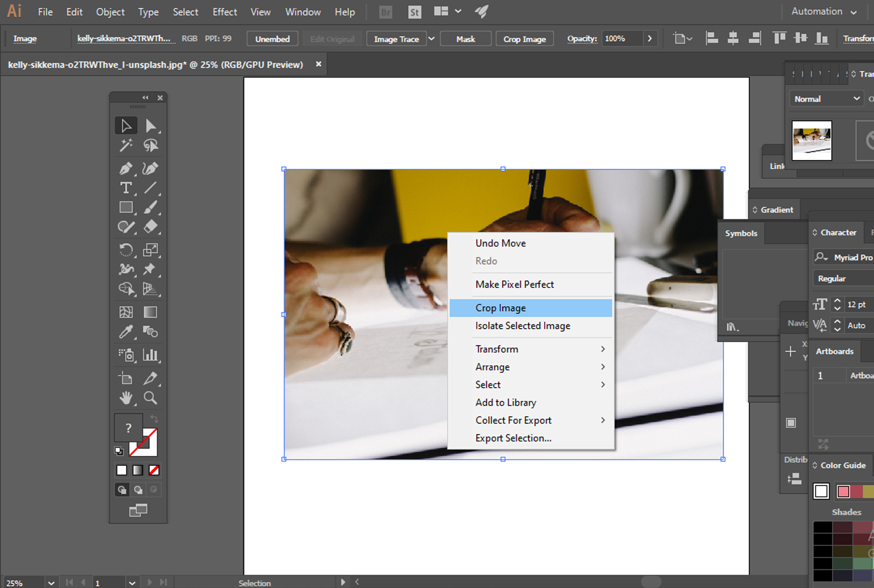 Detail Mengkrop Gambar Di Adobe Illustrator Cs6 Nomer 24