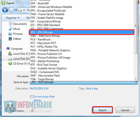 Detail Mengubah Corel Menjadi Gambar Nomer 2