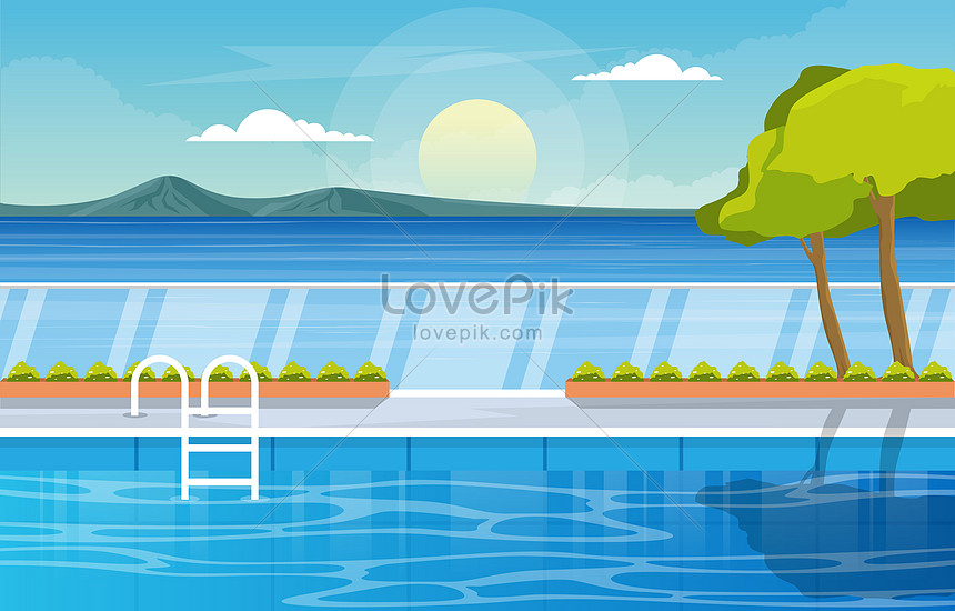 Detail Kolam Renang Vector Nomer 18