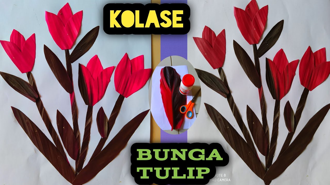 Detail Kolase Bunga Tulip Nomer 3