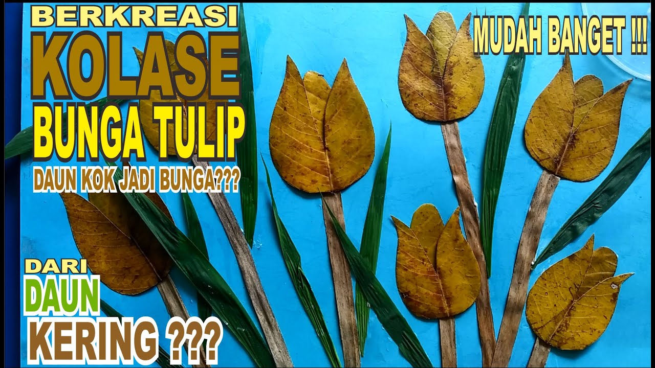 Detail Kolase Daun Kering Bentuk Bunga Nomer 6