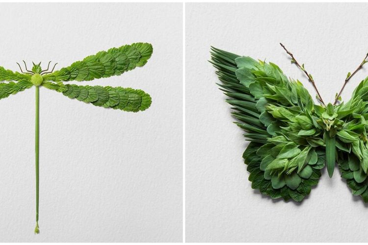 Detail Kolase Hewan Dari Daun Nomer 28