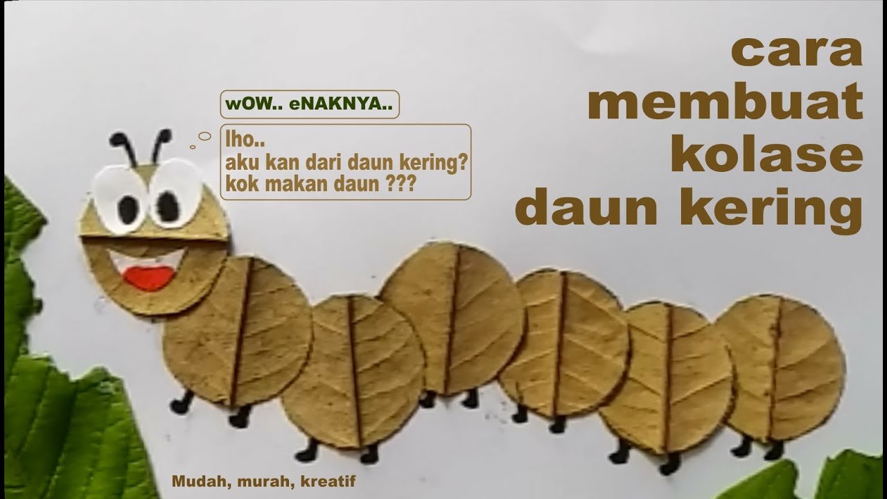 Detail Kolase Hewan Dari Daun Nomer 4