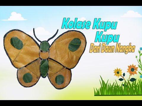 Detail Kolase Kupu Kupu Dari Daun Nomer 39