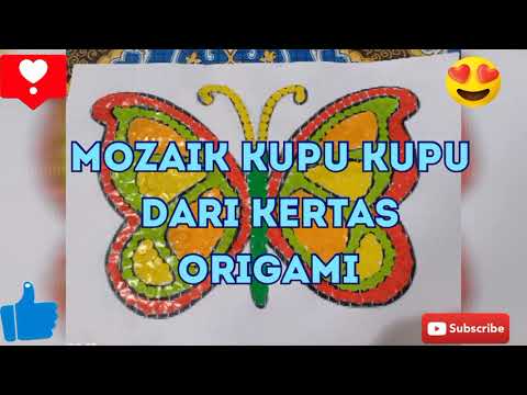 Detail Kolase Kupu Kupu Dari Kertas Origami Nomer 2