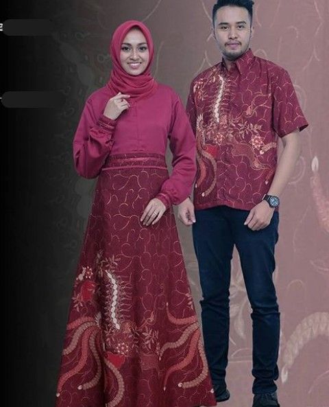 Detail Kombinasi Batik Dengan Kain Polos Nomer 17