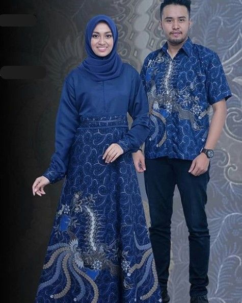 Detail Kombinasi Batik Dengan Kain Polos Nomer 5