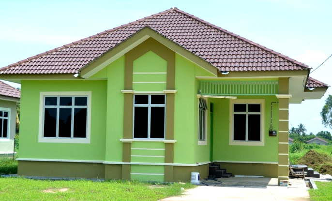 Detail Kombinasi Cat Rumah Warna Hijau Dan Coklat Nomer 17