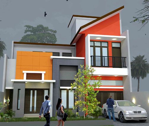 Detail Kombinasi Warna Cat Rumah Orange Nomer 34