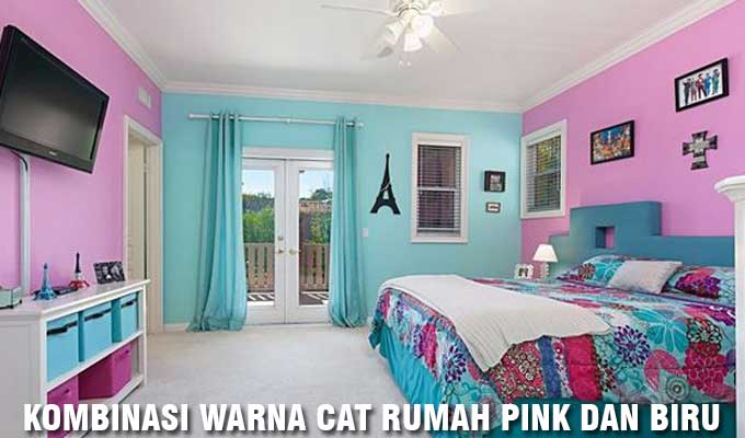 Kombinasi Warna Cat Rumah Pink Dan Biru - KibrisPDR