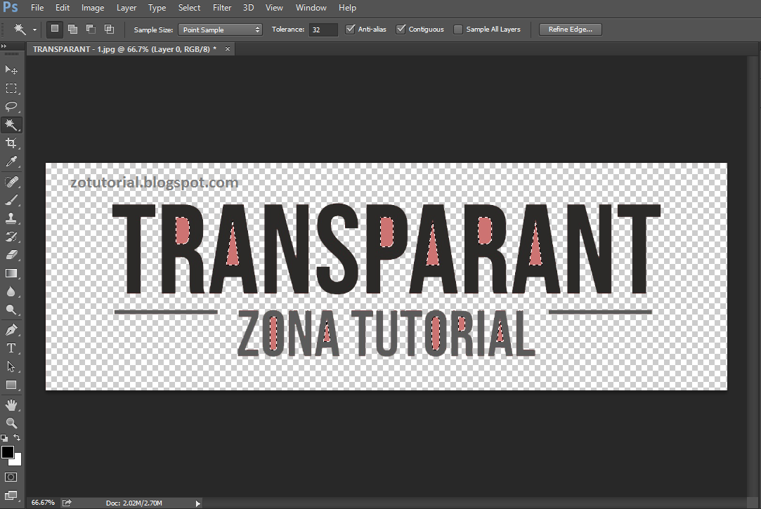 Detail Menjadikan Gambar Transparan Di Photoshop Nomer 17