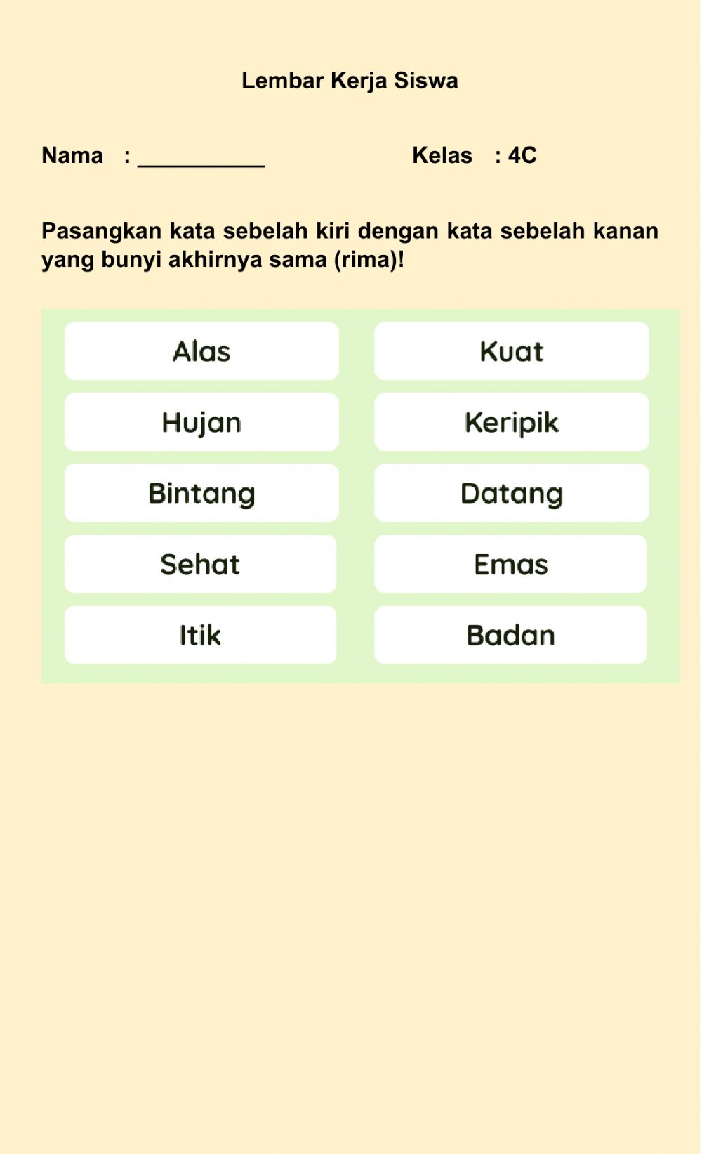 Download Menjodohkan Kata Dengan Gambar Nomer 8