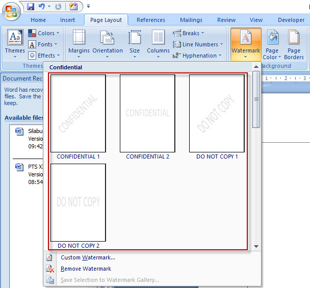 Detail Mensetting Gambar Di Ms Word Seperti Watermark Nomer 17