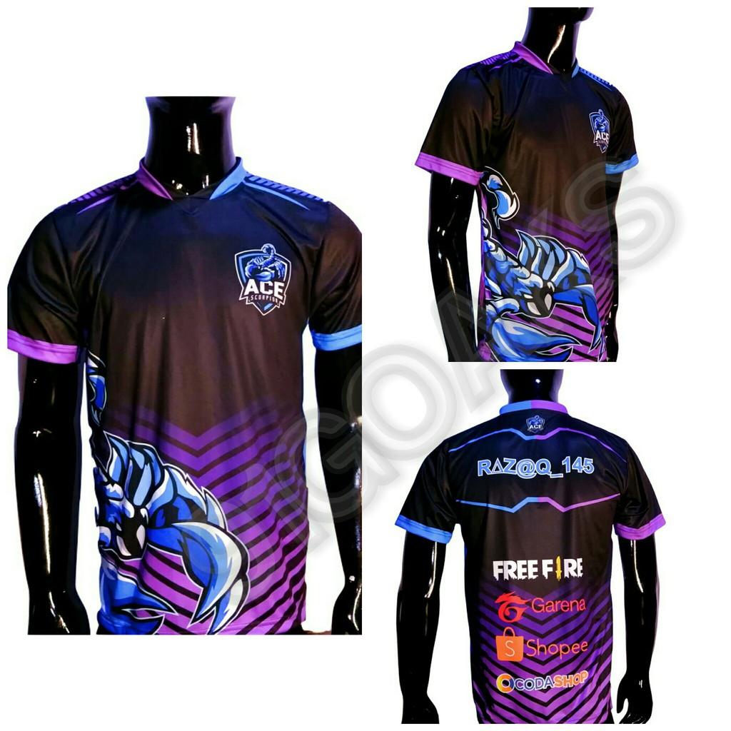 Detail Mentahan Baju Esport Nomer 40